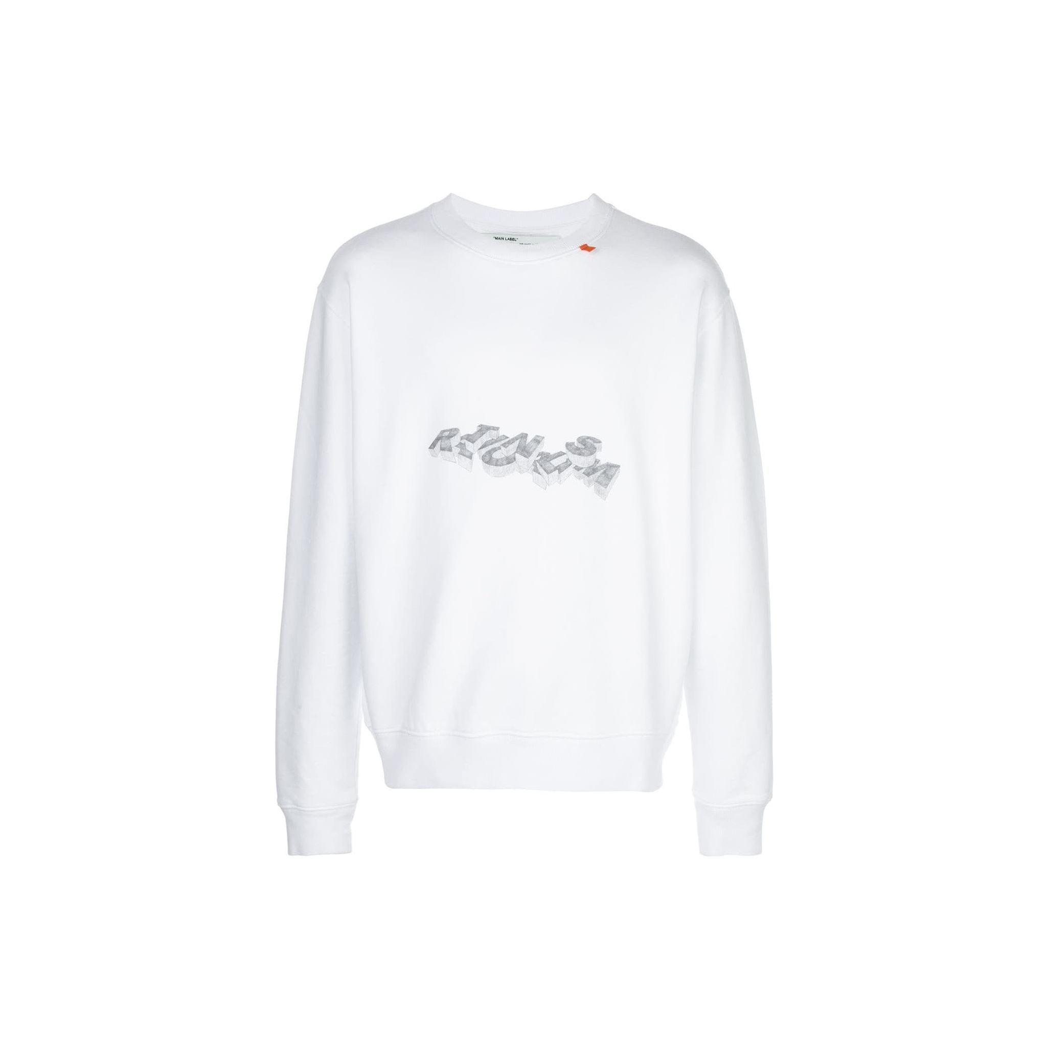 Пуловер Off-White с графическим принтом стрелок, свободный крой, мужские топы, белый OMAB032R201850100110
Пуловер Off-White с графическим принтом стрелок, свободный крой, мужские топы, белый OMAB032R201850100110