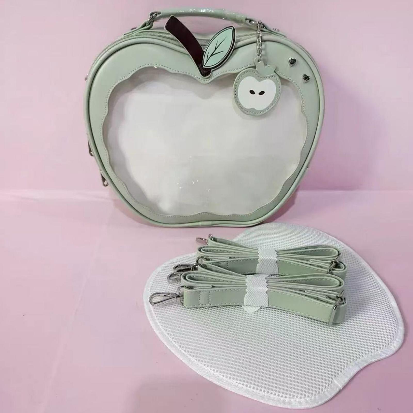 Y2K New Design Apple-Shaped Backpack Girl Transparent Pocket Cute Crossbody Bag DIY Display Knapsack Fashion Handbag зелений
Y2K New Design Apple-Shaped Backpack Girl Transparent Pocket Cute Crossbody Bag DIY Display Knapsack Fashion Handbag зелений