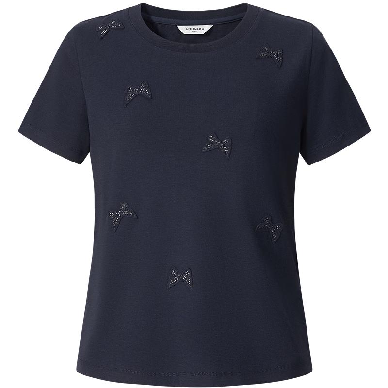 Anna Kou Women s Embellished Round Neck T-Shirt XS
Anna Kou Women s Embellished Round Neck T-Shirt XS