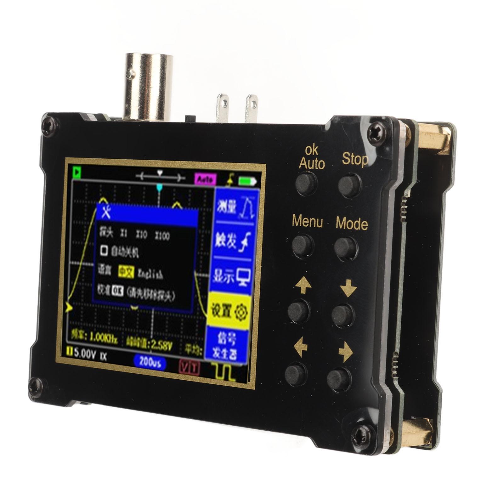 Міні-портативний осцилограф, частота дискретизації 40 МГц, смуга пропускання 18 МГц, генератор сигналів ШІМ, РК-дисплей
Міні-портативний осцилограф, частота дискретизації 40 МГц, смуга пропускання 18 МГц, генератор сигналів ШІМ, РК-дисплей