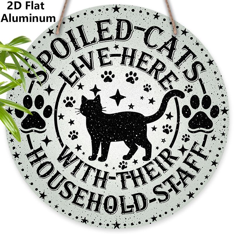 2D Flat Aluminium Sign with Spoiled Cat Pattern - Unique Decorative Sign & Plaque with Paws Stars - Ideal for Wall Decoration - No Electricity Needed 7.87×7.87inch
2D Flat Aluminium Sign with Spoiled Cat Pattern - Unique Decorative Sign & Plaque with Paws Stars - Ideal for Wall Decoration - No Electricity Needed 7.87×7.87inch