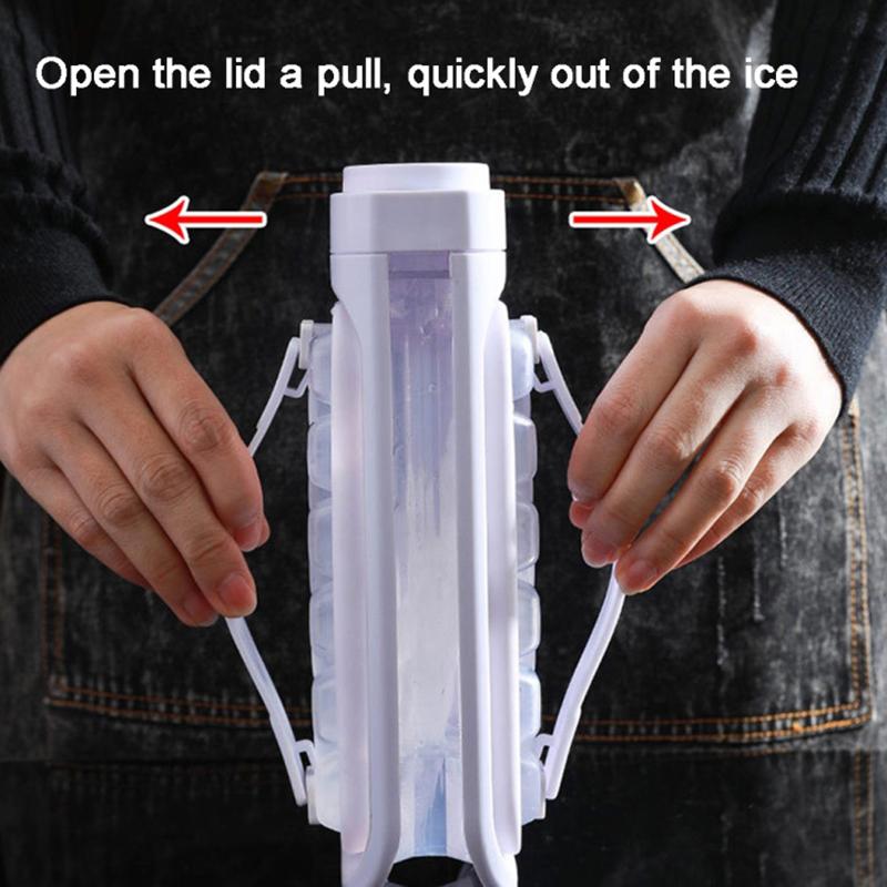 2 in 1 Ice Cube Mold Kettle Portable 17 Grids Ice Maker Bottle (BPA Free,No FDA Certificate) White
2 in 1 Ice Cube Mold Kettle Portable 17 Grids Ice Maker Bottle (BPA Free,No FDA Certificate) White