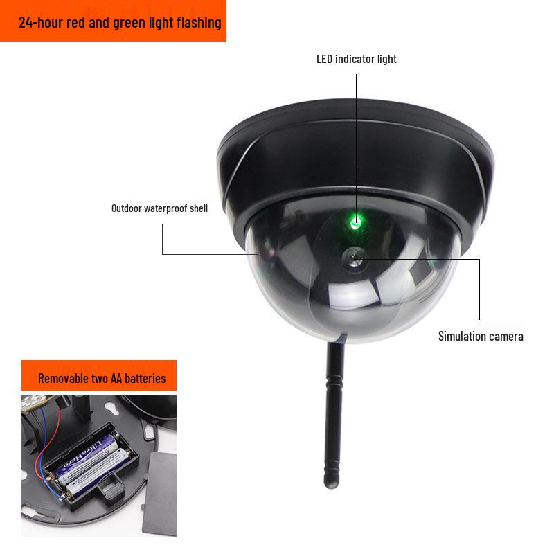 Simulated Surveillance Dome Camera with Flashing Light - Anti-theft Wide-angle Monitor
Simulated Surveillance Dome Camera with Flashing Light - Anti-theft Wide-angle Monitor