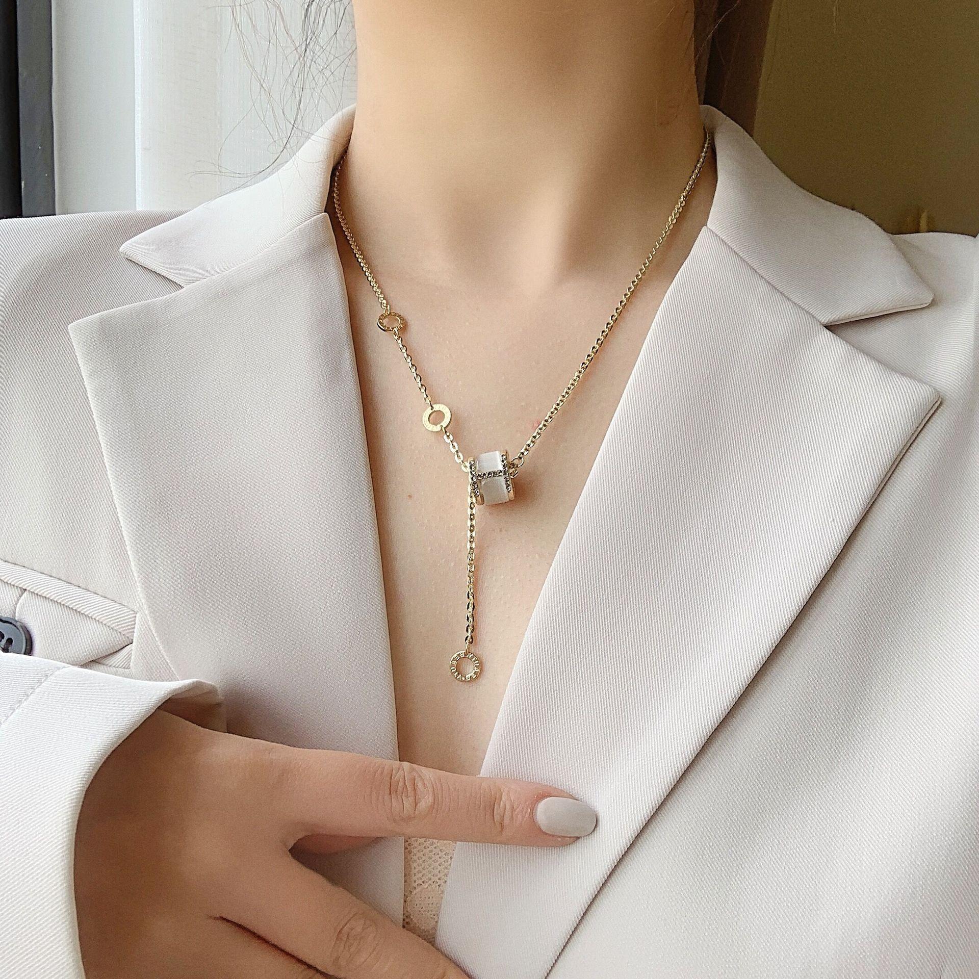 Ожерелье в стиле гавани из нержавеющей стали 316L с цирконием, модное женское ожерелье на ключице, ювелирные аксессуары, подарок
Ожерелье в стиле гавани из нержавеющей стали 316L с цирконием, модное женское ожерелье на ключице, ювелирные аксессуары, подарок