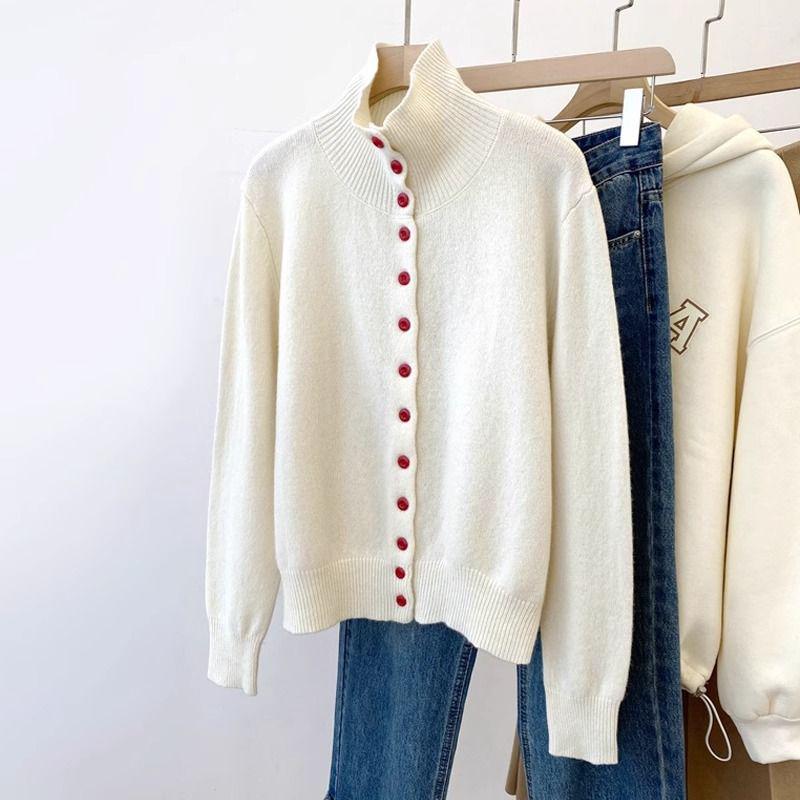 Chic Color Block Knit Cardigan: Stylish Turn-Down Collar, Button-Up, Long Sleeve Design for Women - Unique 2024 Fashion. Double Extra Large
Chic Color Block Knit Cardigan: Stylish Turn-Down Collar, Button-Up, Long Sleeve Design for Women - Unique 2024 Fashion. Double Extra Large