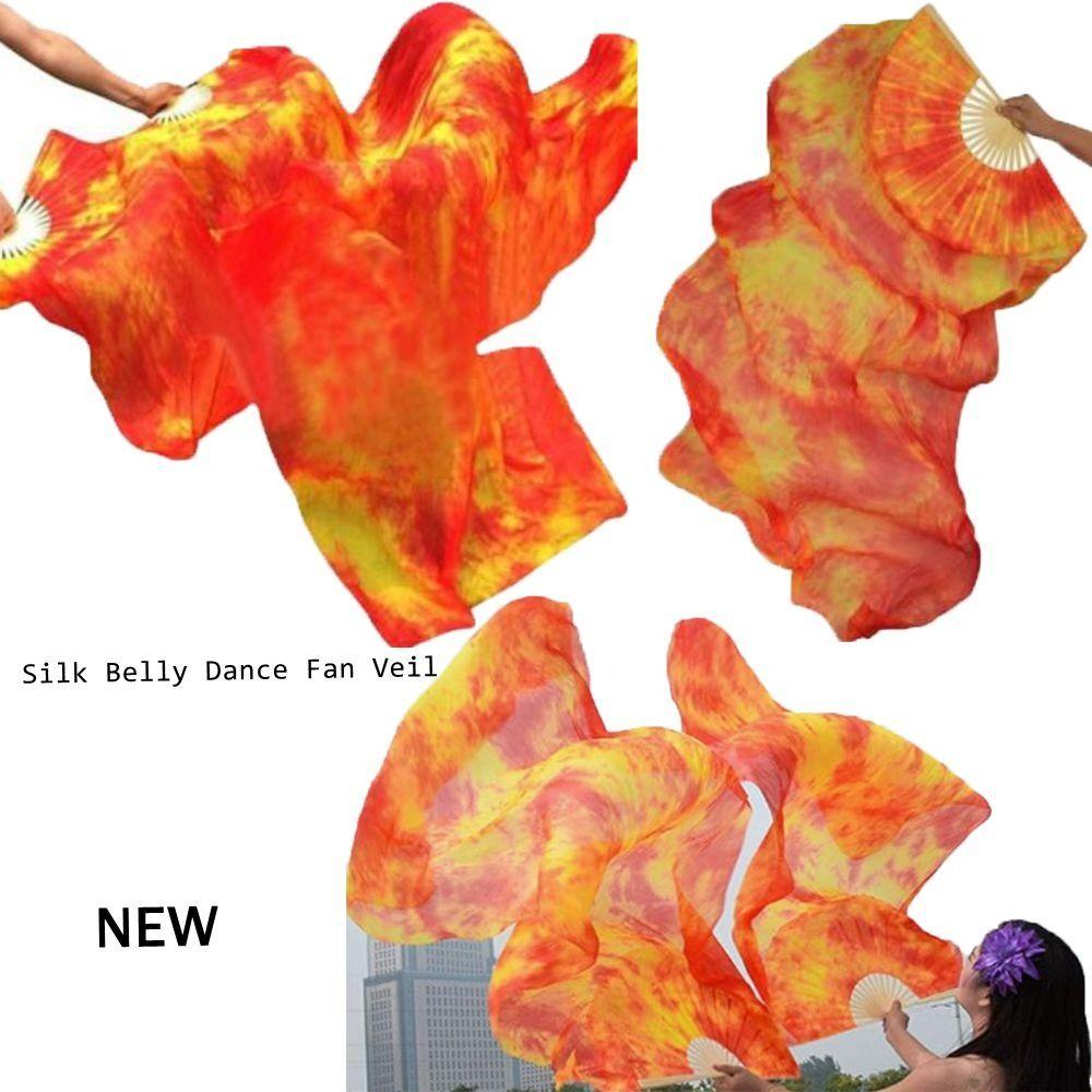 Belly Dance Accessories Props Silk Fan Veils for Belly Dance Long Silk Fan for Dancing Lover Red-Left
Belly Dance Accessories Props Silk Fan Veils for Belly Dance Long Silk Fan for Dancing Lover Red-Left