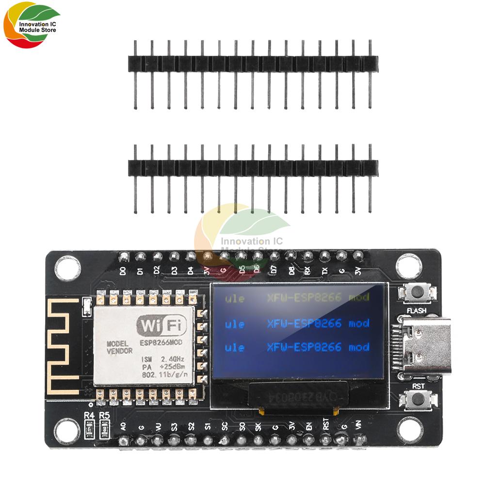 Esp-12F Nodecu Esp8266 Wifi Development Board Module Ch340C With 0.96 Oled Screen Yellow Blue Display
Esp-12F Nodecu Esp8266 Wifi Development Board Module Ch340C With 0.96 Oled Screen Yellow Blue Display