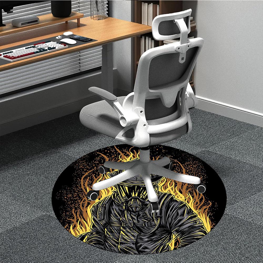 1pc Firefighter Flame Office Round Area Rug, Indoor Mat Suitable ForOffice, Under Office Chairs Bedroom Living Room Home Decor, Room Deco T128 80cm by 80cm
1pc Firefighter Flame Office Round Area Rug, Indoor Mat Suitable ForOffice, Under Office Chairs Bedroom Living Room Home Decor, Room Deco T128 80cm by 80cm