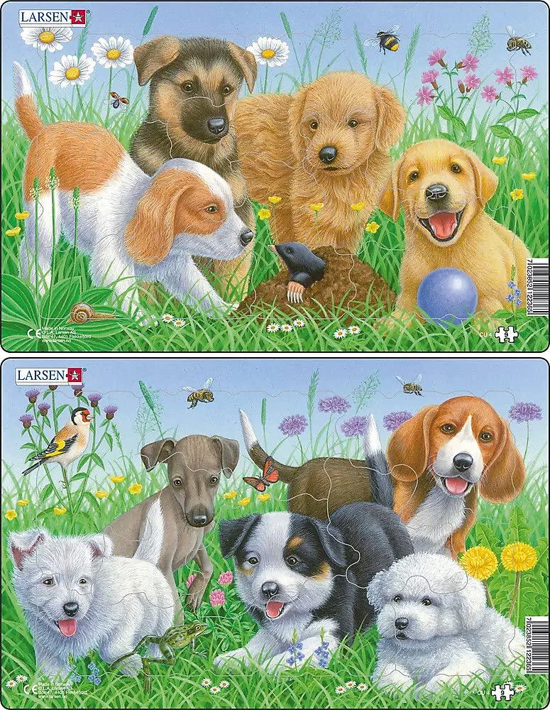 LARSEN Puppy 9-Piece Dog Animal Puzzle Set, Jigsaw Puzzle, Paper and Board Puzzle, for Girls and Boys Ages 2, 3, and 4, Perfect as a Preschool Entry
LARSEN Puppy 9-Piece Dog Animal Puzzle Set, Jigsaw Puzzle, Paper and Board Puzzle, for Girls and Boys Ages 2, 3, and 4, Perfect as a Preschool Entry