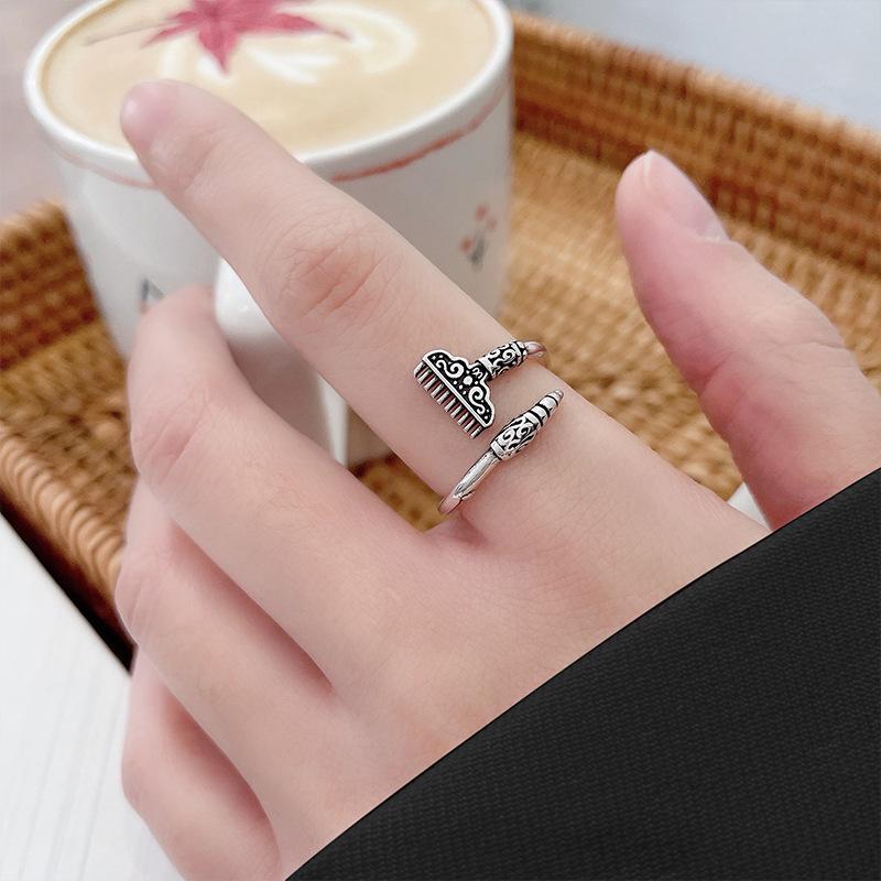 Lan Zhi 925 Sterling Silver Retro Chinese Style Adjustable Index Finger Ring for Women Adjustable Open
Lan Zhi 925 Sterling Silver Retro Chinese Style Adjustable Index Finger Ring for Women Adjustable Open