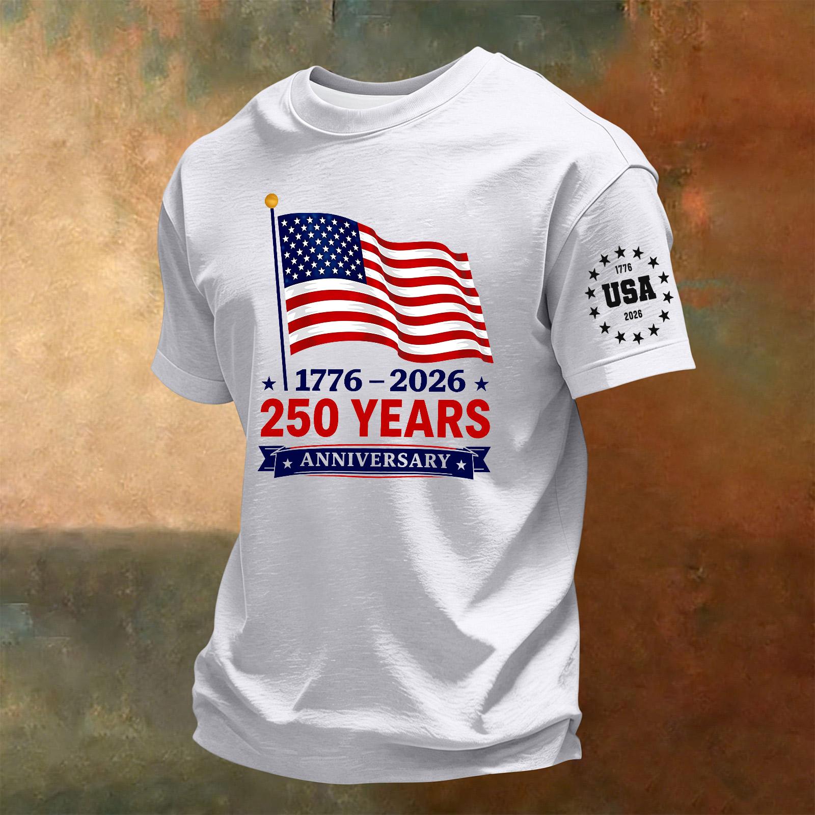 Men s Summer Crew Neck Short Sleeve T Shirt Casual Comfortable 250th Anniversary USA Independence Day Print Tee M білий
Men s Summer Crew Neck Short Sleeve T Shirt Casual Comfortable 250th Anniversary USA Independence Day Print Tee M білий