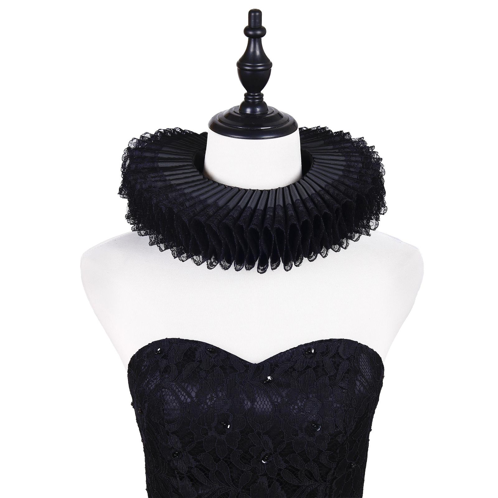Adjustable Elizabethan Collar Gothicism Fashion Collar Elegant Victorian Collar Fashionable Neck Accessory чорний
Adjustable Elizabethan Collar Gothicism Fashion Collar Elegant Victorian Collar Fashionable Neck Accessory чорний