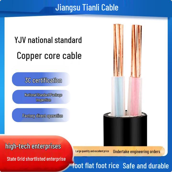 Jiangsu Tianli Flame Retardant Two-Core Pure Copper Power Cable with Full Package Inspection 100 чорний
Jiangsu Tianli Flame Retardant Two-Core Pure Copper Power Cable with Full Package Inspection 100 чорний