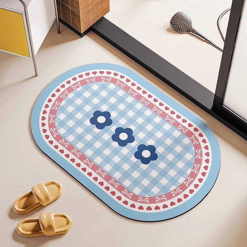 Bathroom floor mat, anti slip and anti fall bathroom toilet, diatomaceous earth absorbent foot mat, household bathroom carpet 40x60cm15.7x23.6in
Bathroom floor mat, anti slip and anti fall bathroom toilet, diatomaceous earth absorbent foot mat, household bathroom carpet 40x60cm15.7x23.6in