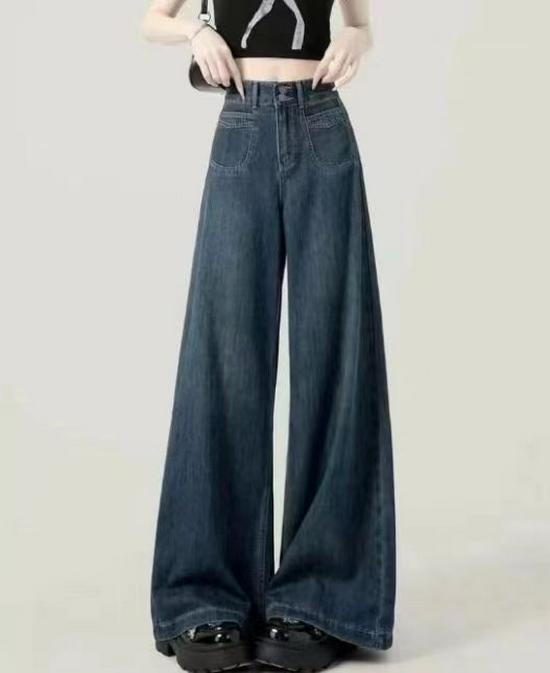 Женские ретро джинсы с высокой талией и широкими штанинами в пол, осень 2025 S
Женские ретро джинсы с высокой талией и широкими штанинами в пол, осень 2025 S