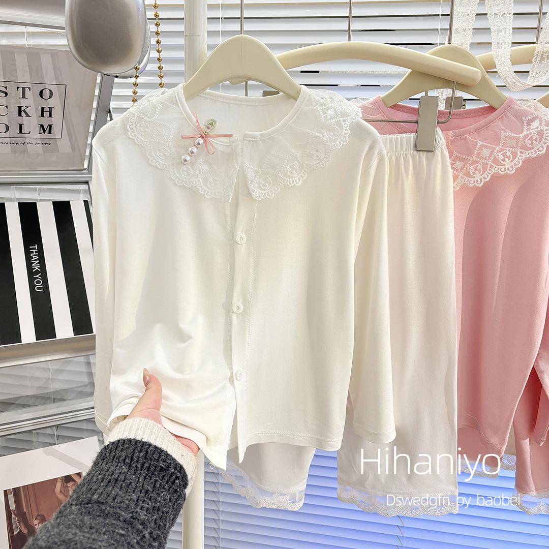Children s clothing Modal suit summer thin girl s medium and large children s parent-child home wear pajamas 80cm белый
Children s clothing Modal suit summer thin girl s medium and large children s parent-child home wear pajamas 80cm белый