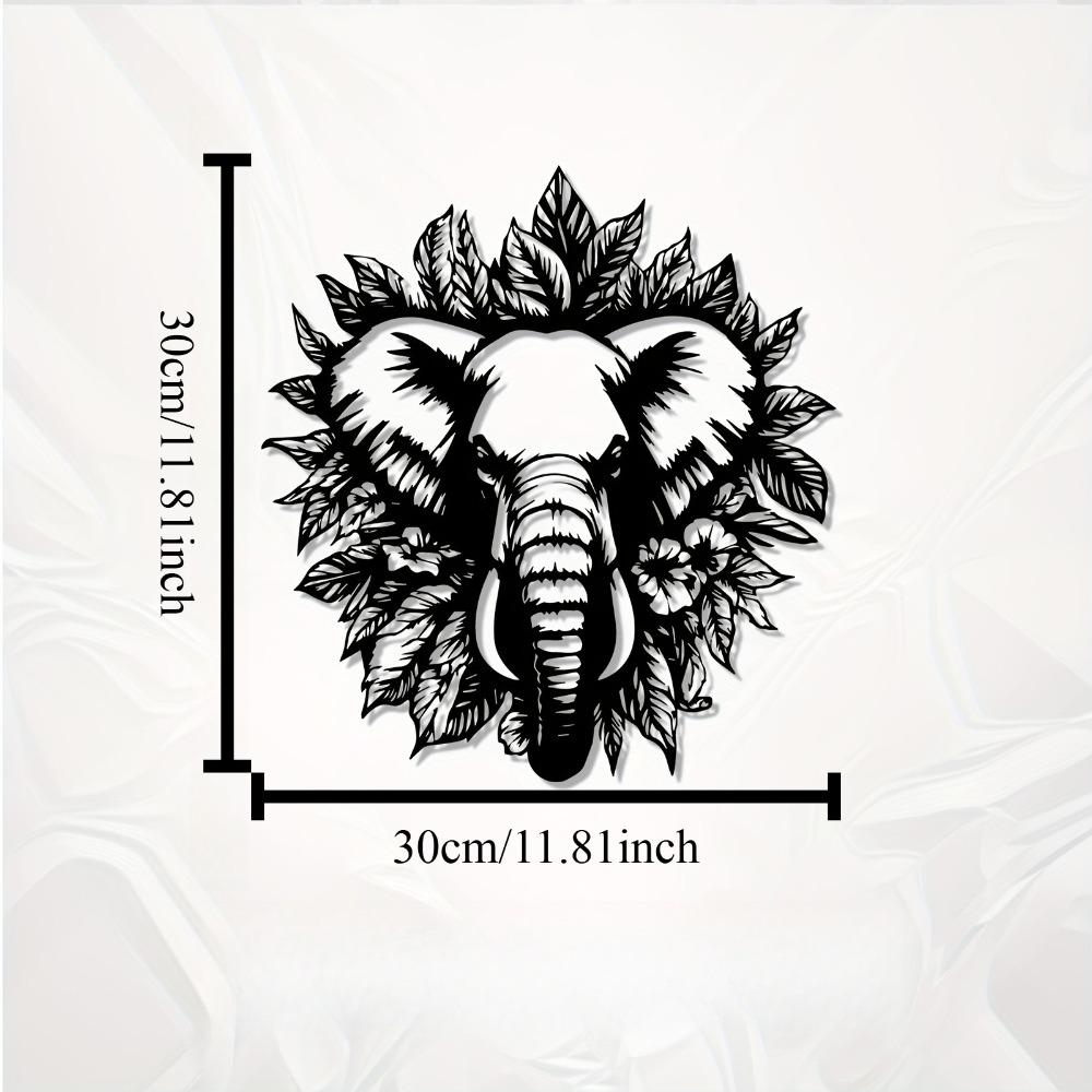 Vibrant Elephant Metal Wall Art Tropical Leaves Sculpture for Living Room Garden Durable Wildlife Decor Christmas Gift 12in
Vibrant Elephant Metal Wall Art Tropical Leaves Sculpture for Living Room Garden Durable Wildlife Decor Christmas Gift 12in