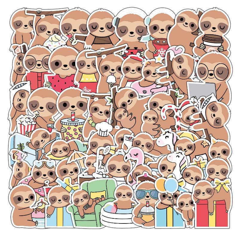 10/25/50pcs Cute Sloth Cartoon Stickers for DIY Luggage Water Bottle Phone Laptop Guitar Scrapbook Stationery Decal
10/25/50pcs Cute Sloth Cartoon Stickers for DIY Luggage Water Bottle Phone Laptop Guitar Scrapbook Stationery Decal