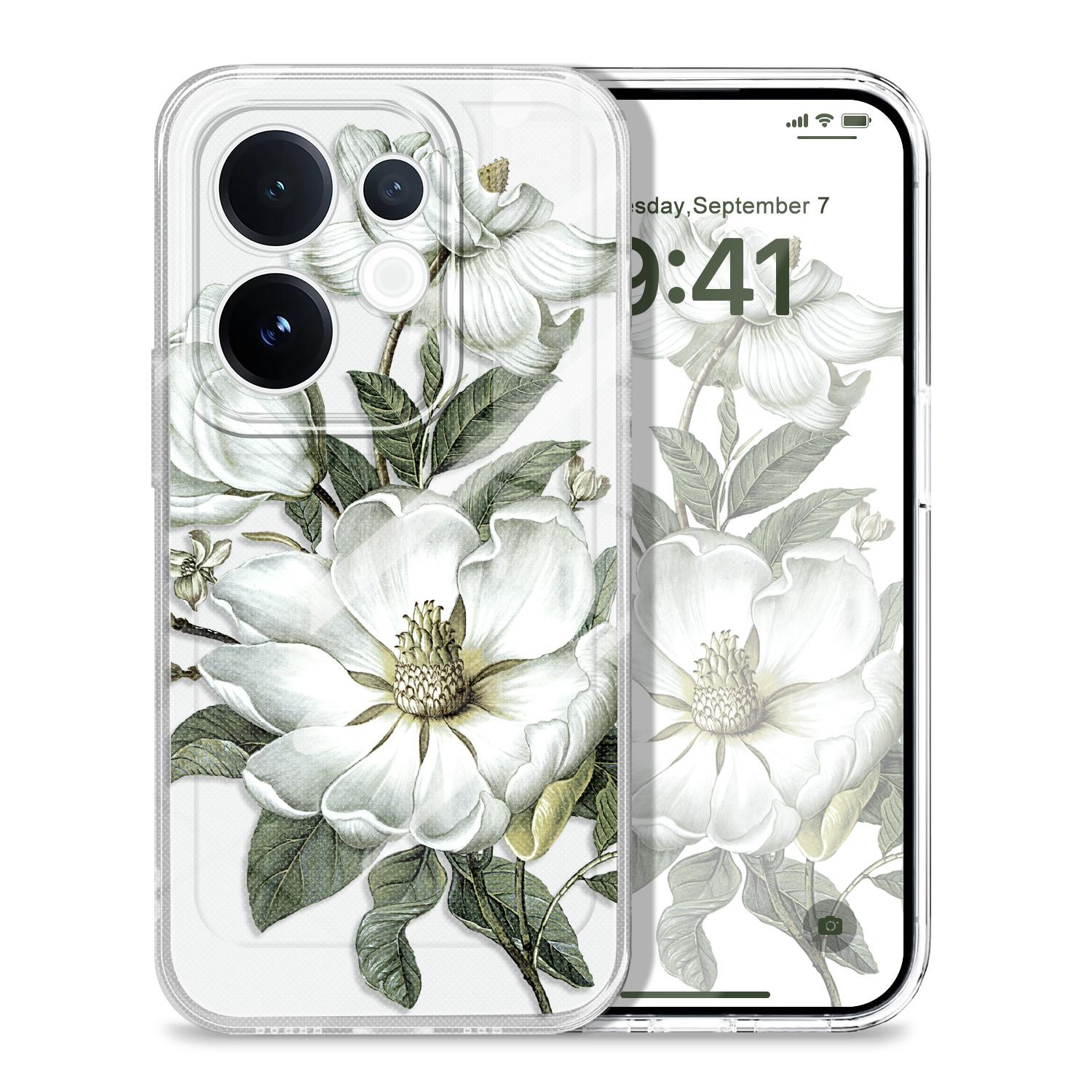 Gorgeous Magnolia Transparent Phone Case For VIVO V60 V50 V40 V30E V29 V29E V27 V27E V25 V23 V23E Lite Pro Soft TPU Cover V29 Pro
Gorgeous Magnolia Transparent Phone Case For VIVO V60 V50 V40 V30E V29 V29E V27 V27E V25 V23 V23E Lite Pro Soft TPU Cover V29 Pro