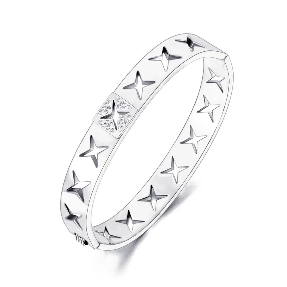 Lokaer Stainless Steel Luxury Zircon Lucky Beads Bangle Bracelet for Women Waterproof Exquisite Charm Cuff Wrist Jewelry B25229
Lokaer Stainless Steel Luxury Zircon Lucky Beads Bangle Bracelet for Women Waterproof Exquisite Charm Cuff Wrist Jewelry B25229
