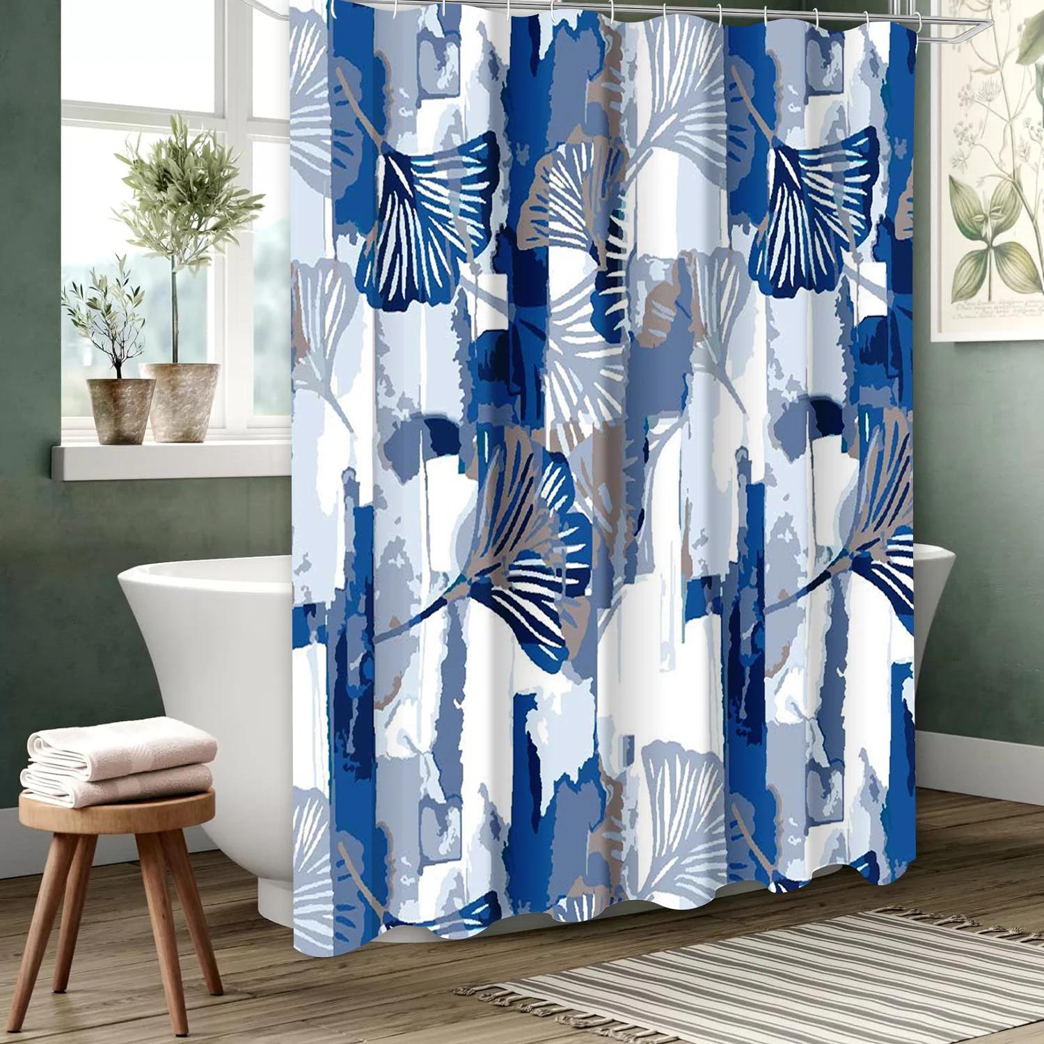 Simple Style Geometric Bathing Curtain Bathroom Letters Shower Curtain Waterproof With 12 Hooks Fishes Home Deco W60H190(CM)-1 Pcs
Simple Style Geometric Bathing Curtain Bathroom Letters Shower Curtain Waterproof With 12 Hooks Fishes Home Deco W60H190(CM)-1 Pcs