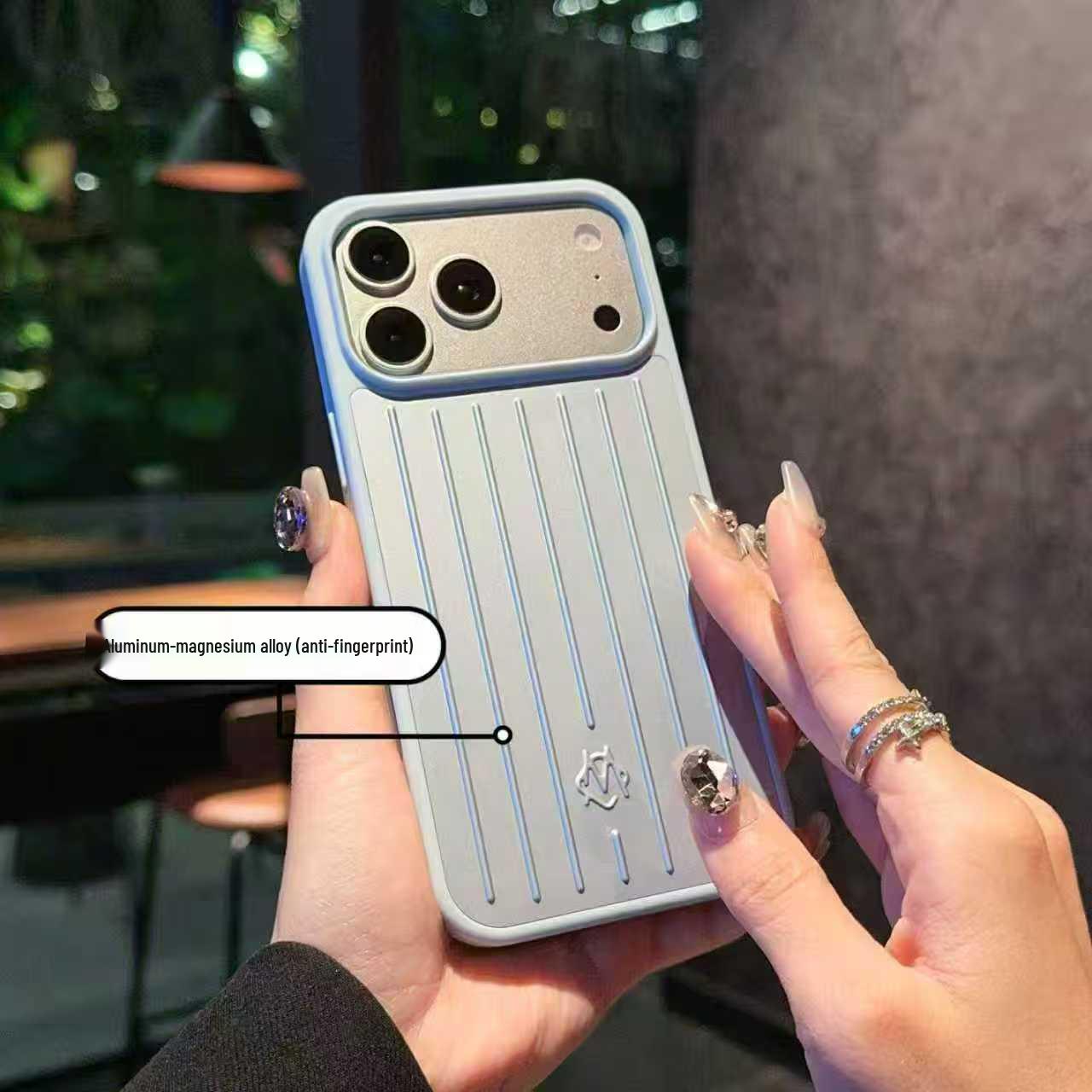 Rimowa Aluminum-Magnesium Alloy Phone Case for iPhone 17: High-End, Simple, Protective for Apple 16 Pro Max. iPhone 14 Pro Max
Rimowa Aluminum-Magnesium Alloy Phone Case for iPhone 17: High-End, Simple, Protective for Apple 16 Pro Max. iPhone 14 Pro Max