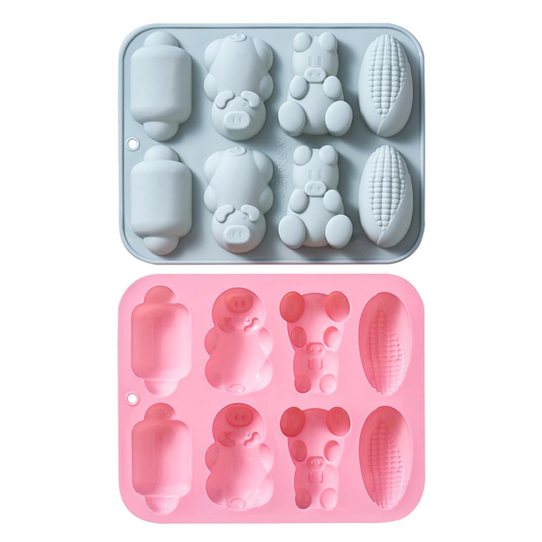 DIYBravo Madeleine Mold Силиконовая форма Кондитерские инструменты Форма для торта Форма для хлеба Шоколадная форма Свинья Медведь Кукуруза Хот-дог Набор из 2 штук Синий Розовый Ручная работа
DIYBravo Madeleine Mold Силиконовая форма Кондитерские инструменты Форма для торта Форма для хлеба Шоколадная форма Свинья Медведь Кукуруза Хот-дог Набор из 2 штук Синий Розовый Ручная работа
