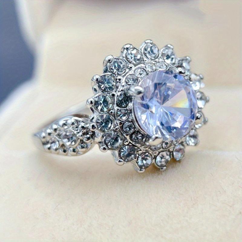 Elegant Silvery Round Shaped 8Mm Zirconia Zinc Alloy Ring Fashion Women Wedding Engagement Party Anniversary Gifts Jewelry 5
Elegant Silvery Round Shaped 8Mm Zirconia Zinc Alloy Ring Fashion Women Wedding Engagement Party Anniversary Gifts Jewelry 5