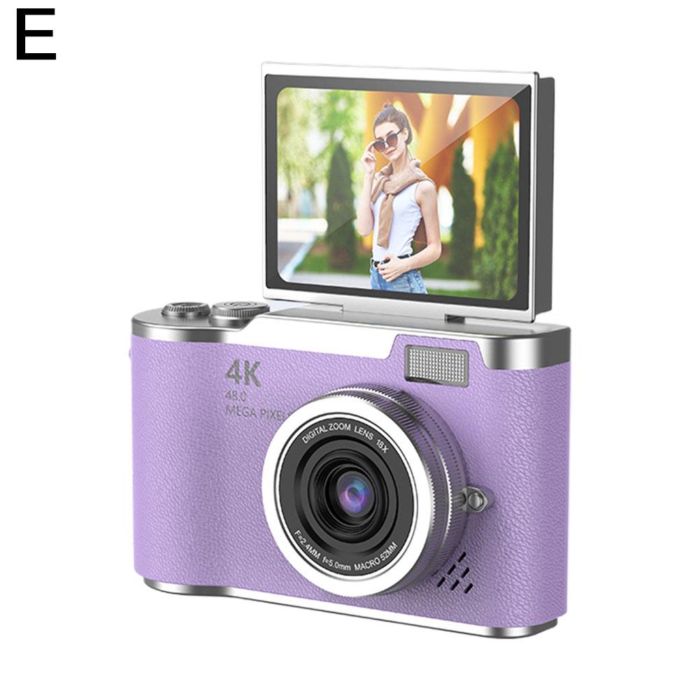 4K Digital Camera CCD 180° Flip Screen Selfie Camera 8X Digital Zoom 48MP Portable Digital Photography Camera Small Camcorder фіолетовий
4K Digital Camera CCD 180° Flip Screen Selfie Camera 8X Digital Zoom 48MP Portable Digital Photography Camera Small Camcorder фіолетовий