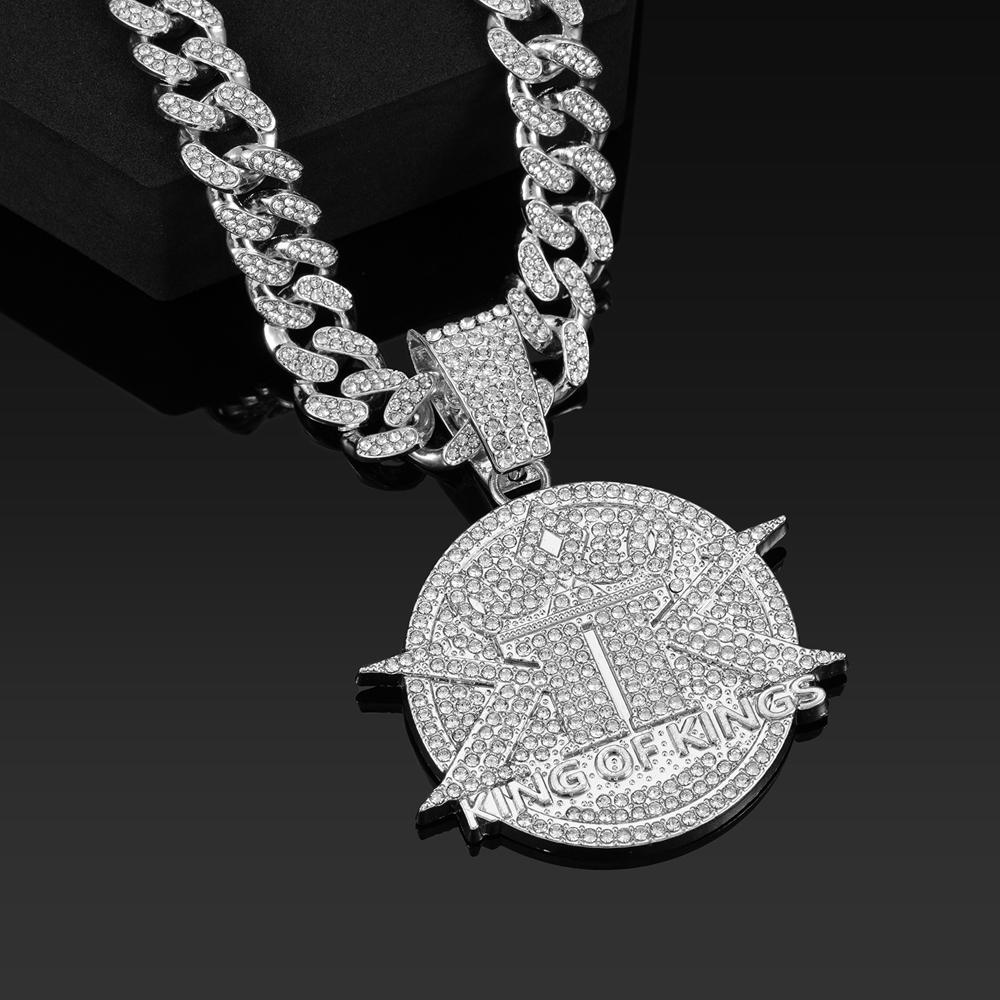 Men s Hip Hop Street Style Rhinestone Round Shaped & Double K Designed Pendant Necklaces Unisex Daily Wear Cuban Jewelry Gifts
Men s Hip Hop Street Style Rhinestone Round Shaped & Double K Designed Pendant Necklaces Unisex Daily Wear Cuban Jewelry Gifts