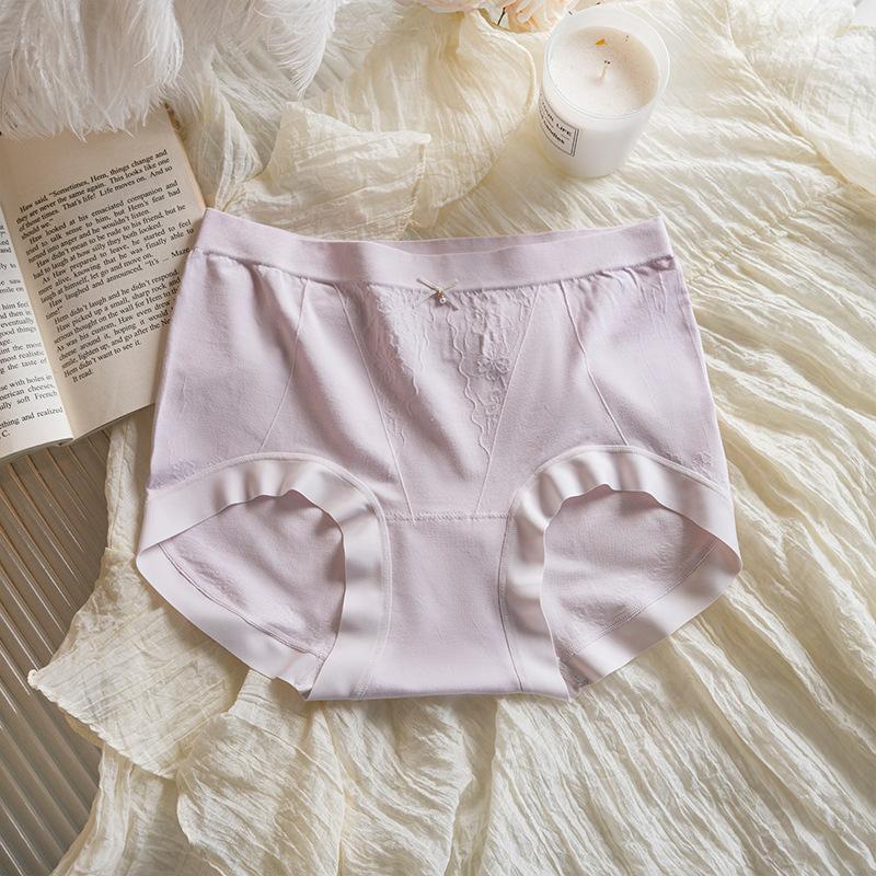 Plus Size Female Summer 100A Antibacterial Pure Cotton Crotch Non Mark Full Hip Mid Waist Triangle Briefs XXL фіолетовий
Plus Size Female Summer 100A Antibacterial Pure Cotton Crotch Non Mark Full Hip Mid Waist Triangle Briefs XXL фіолетовий