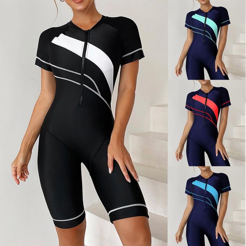 New Fashion Casual Style Ladies Conservative One-piece Swimsuit Women Color Blocking Zipper Sports Swimsuit Diving Suit XXL білий
New Fashion Casual Style Ladies Conservative One-piece Swimsuit Women Color Blocking Zipper Sports Swimsuit Diving Suit XXL білий
