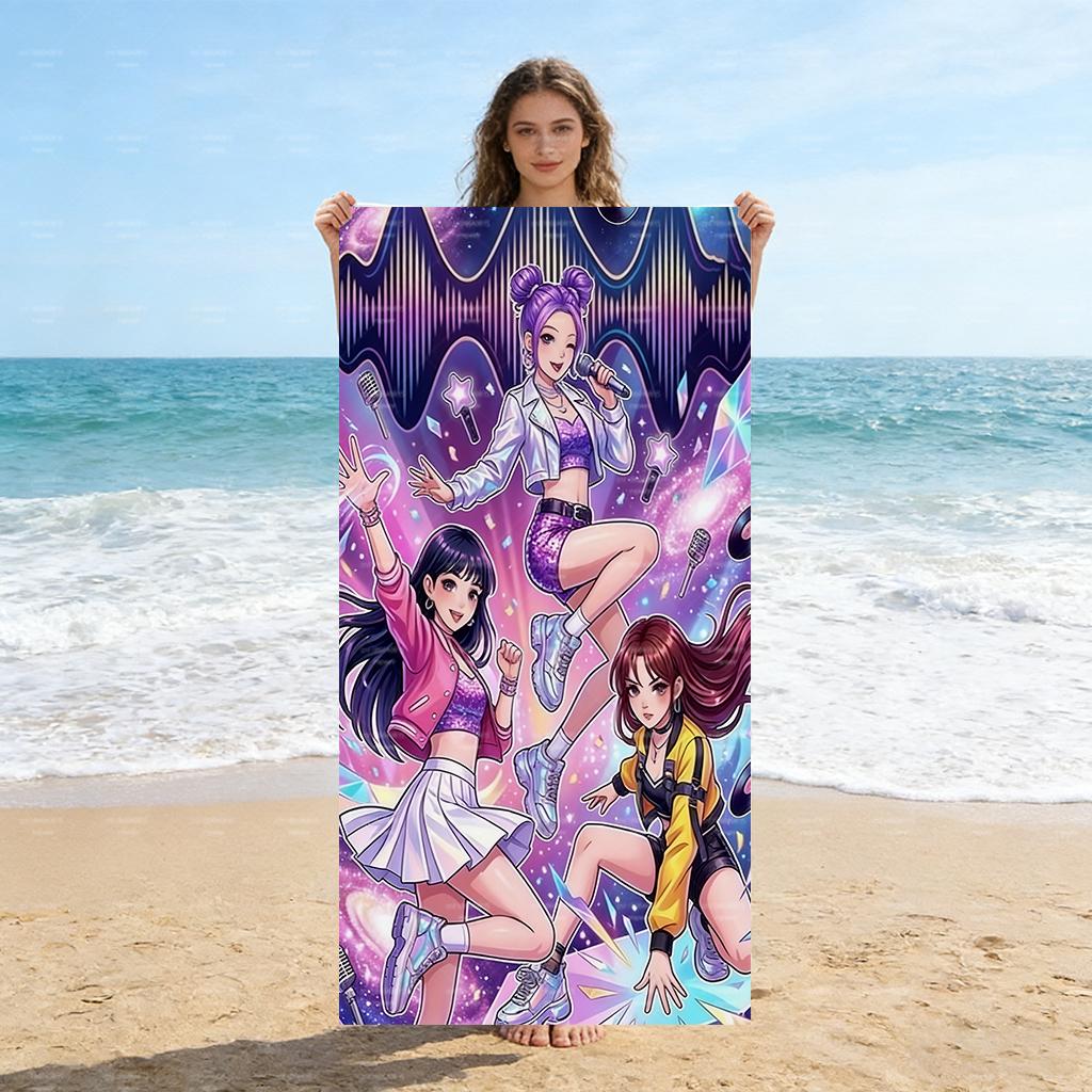 Idol Music Dance Show Themed Beach Towel Lightweight Perfect for Summer Beach Outings Outdoor Activities Fitness Camping Trips W40*H60(CM)
Idol Music Dance Show Themed Beach Towel Lightweight Perfect for Summer Beach Outings Outdoor Activities Fitness Camping Trips W40*H60(CM)