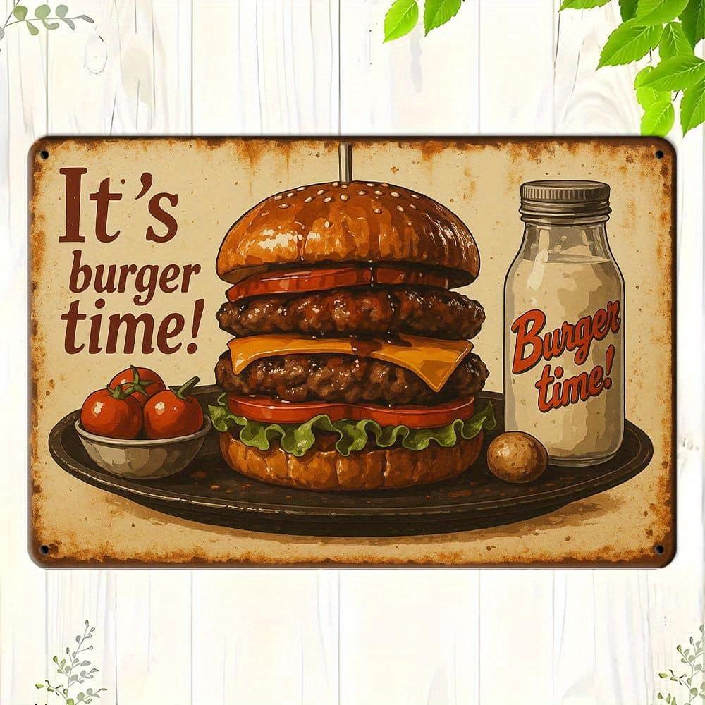 It s Burger Time! Metal Sign - 30.48x20.32cm Retro Kitchen & Bar Decor чистый
It s Burger Time! Metal Sign - 30.48x20.32cm Retro Kitchen & Bar Decor чистый