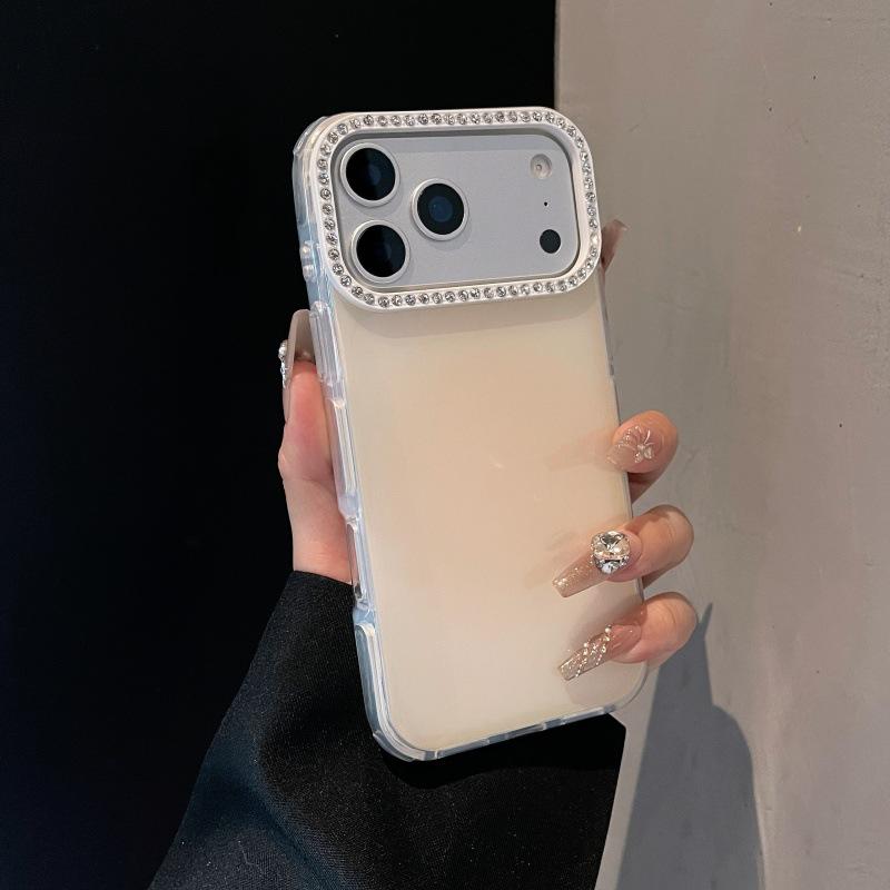 Iridescent Jelly Electroplated Diamond Frame Phone Case for iPhone 17 Pro, Air 16, 15/14/13, 12/11 17
Iridescent Jelly Electroplated Diamond Frame Phone Case for iPhone 17 Pro, Air 16, 15/14/13, 12/11 17