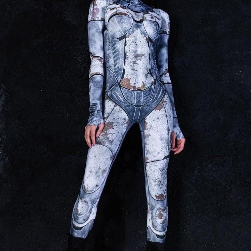Women Men Cyber Punk Robot Machine 3D Digital Printed Jumpsuit Carnival Party Role Play Outfit Halloween Cosplay Costume XXXXL світло-синій колір
Women Men Cyber Punk Robot Machine 3D Digital Printed Jumpsuit Carnival Party Role Play Outfit Halloween Cosplay Costume XXXXL світло-синій колір