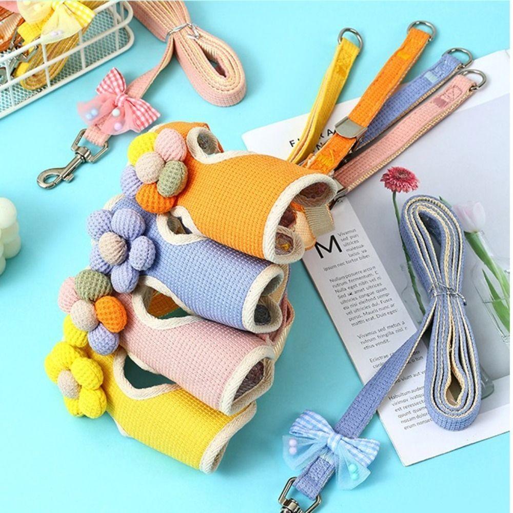 Colorful Puppy Lead Leash Flower Decoration Dog Cat Chest Strap Outdoor Walking розовый
Colorful Puppy Lead Leash Flower Decoration Dog Cat Chest Strap Outdoor Walking розовый