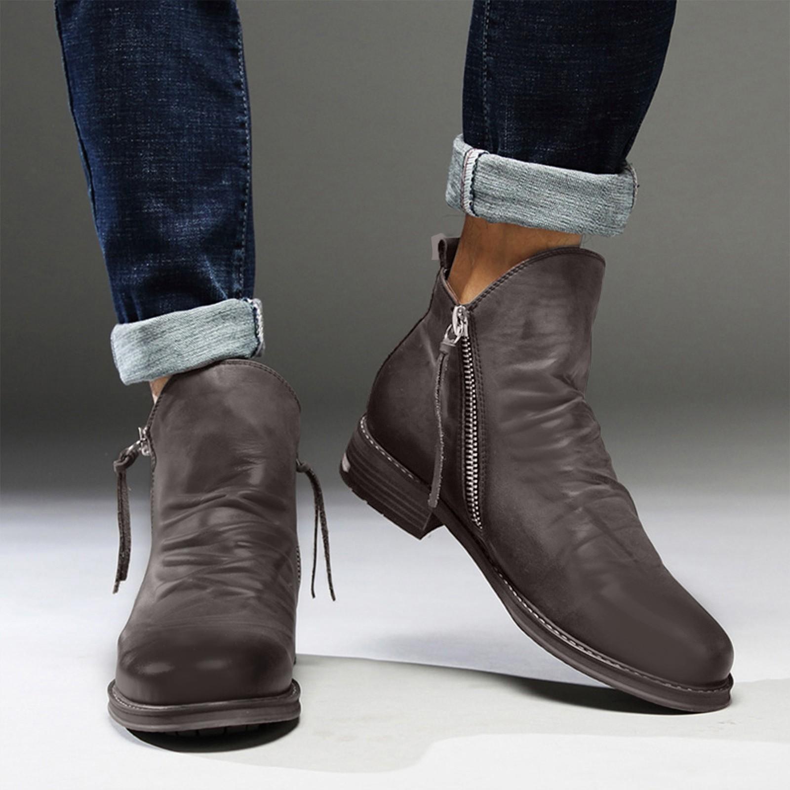 Men s Large Fashion Casual Boots Bilateral Zipper Tassel Boots Leather Boots 43
Men s Large Fashion Casual Boots Bilateral Zipper Tassel Boots Leather Boots 43
