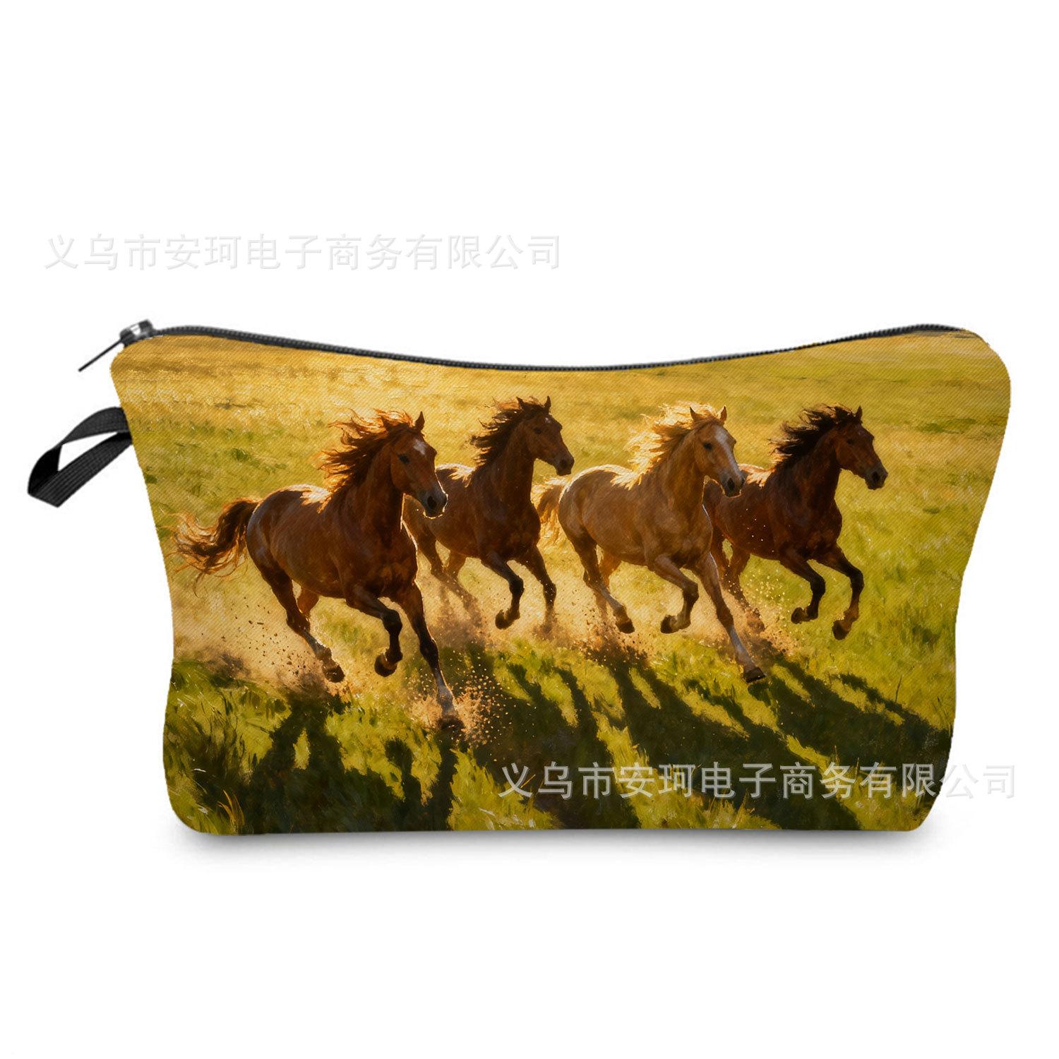 Women Oil painting horse Print Cosmetic Bag Toiletries Organize Travel Storage Case 6865 KTB
Women Oil painting horse Print Cosmetic Bag Toiletries Organize Travel Storage Case 6865 KTB