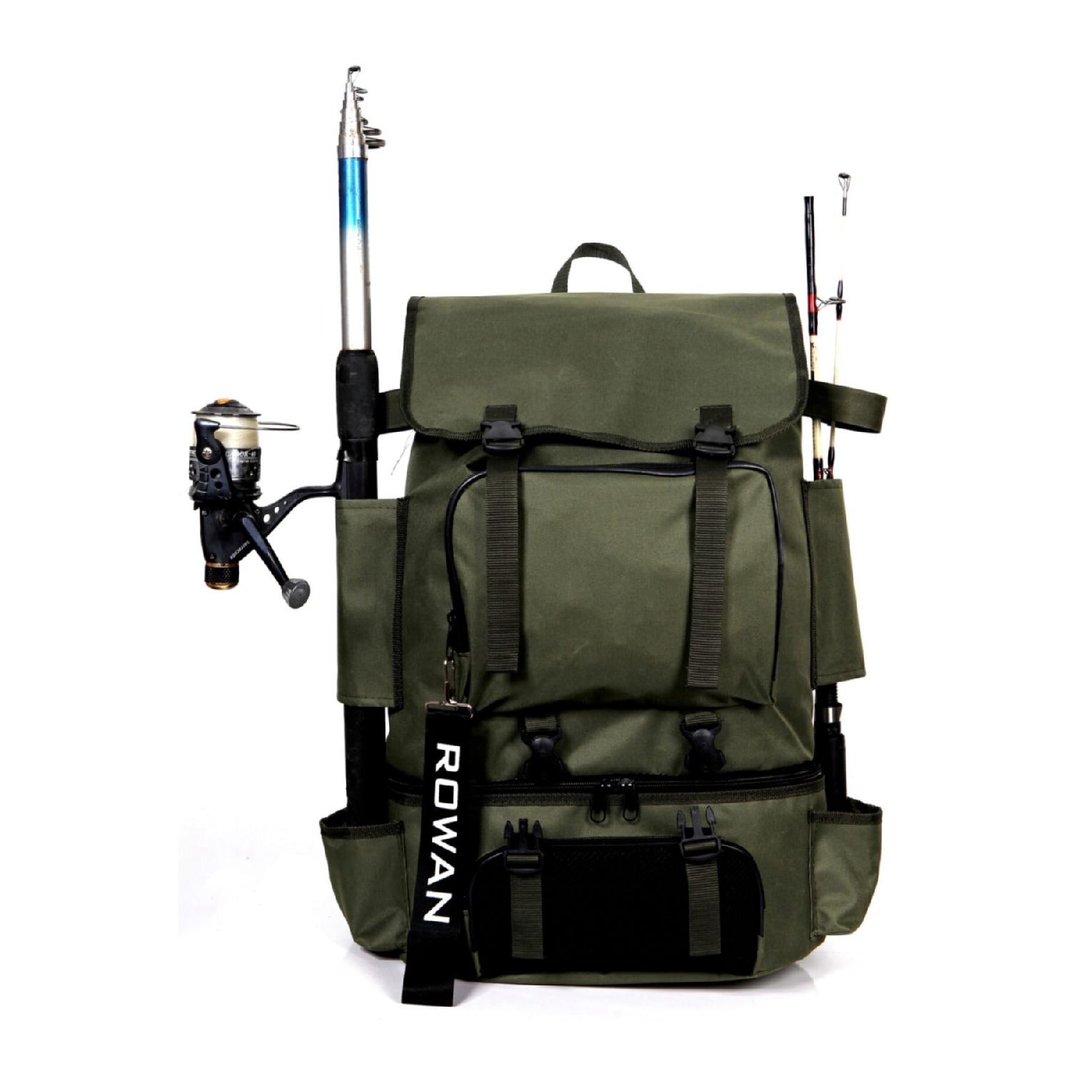 Рюкзак для кемпінгу і риболовлі кольору хакі з термовідсіком і фіксацією вудки. Розміри 62*41*22см зелений
Рюкзак для кемпінгу і риболовлі кольору хакі з термовідсіком і фіксацією вудки. Розміри 62*41*22см зелений