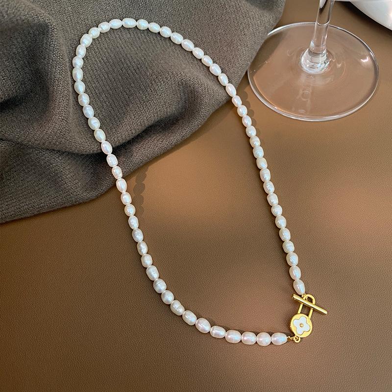 New Style Sweet Lucky Flower Natural Freshwater Pearl 14K Gold Filled Female Short Chain Necklace Wedding Gift No Fade 40cm
New Style Sweet Lucky Flower Natural Freshwater Pearl 14K Gold Filled Female Short Chain Necklace Wedding Gift No Fade 40cm