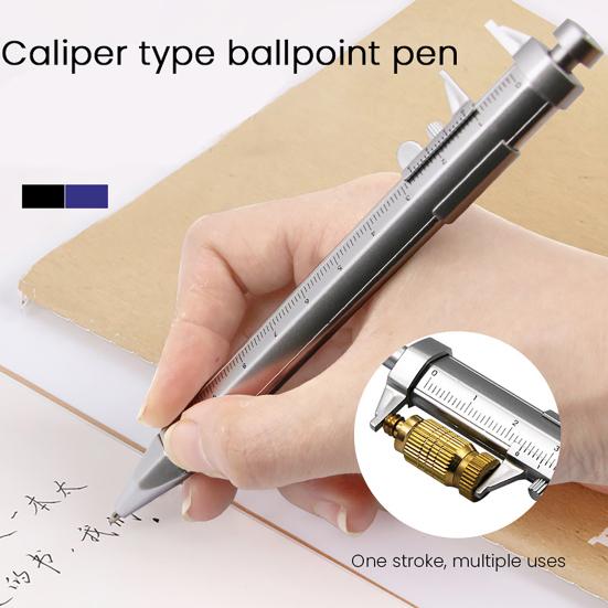 2 Pcs Gel Pens with Vernier Caliper Retractable Ballpoint Pen with 10cm Metric Caliper Ruler Multifunctional Shock-proof Measuring Tool
2 Pcs Gel Pens with Vernier Caliper Retractable Ballpoint Pen with 10cm Metric Caliper Ruler Multifunctional Shock-proof Measuring Tool