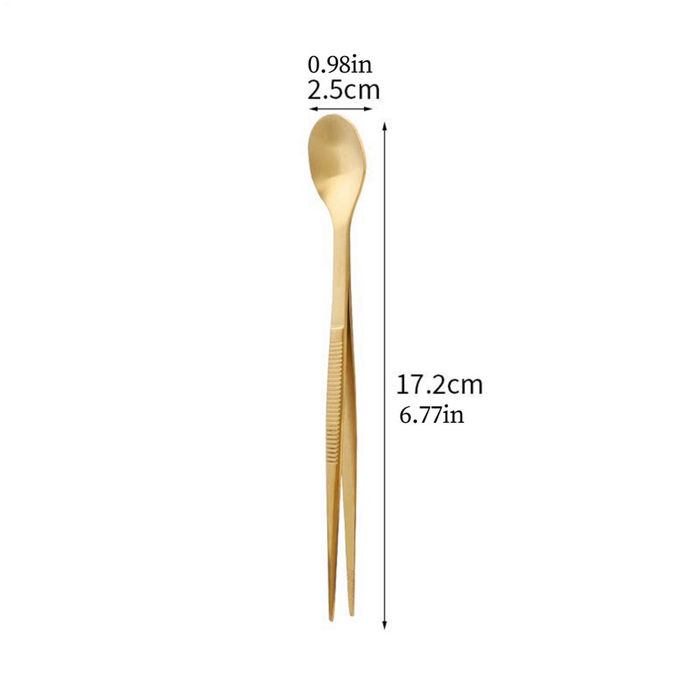 2 In 1 Stainless Steel Tasting Spoon Tweezers Dualed Function For Party Kitchen Accessories Chef Cooker Spoon Gadget золотий
2 In 1 Stainless Steel Tasting Spoon Tweezers Dualed Function For Party Kitchen Accessories Chef Cooker Spoon Gadget золотий