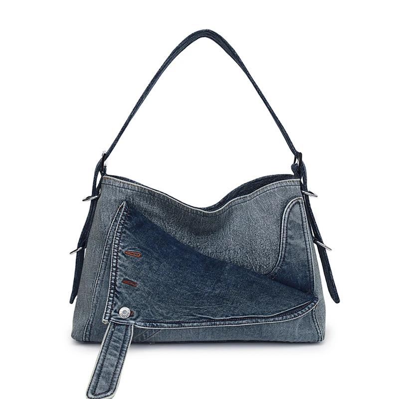 Denim Large Capacity Women s Shoulder Bag Feminine Fashion New High Quality Casual Retro Travel Bag
Denim Large Capacity Women s Shoulder Bag Feminine Fashion New High Quality Casual Retro Travel Bag