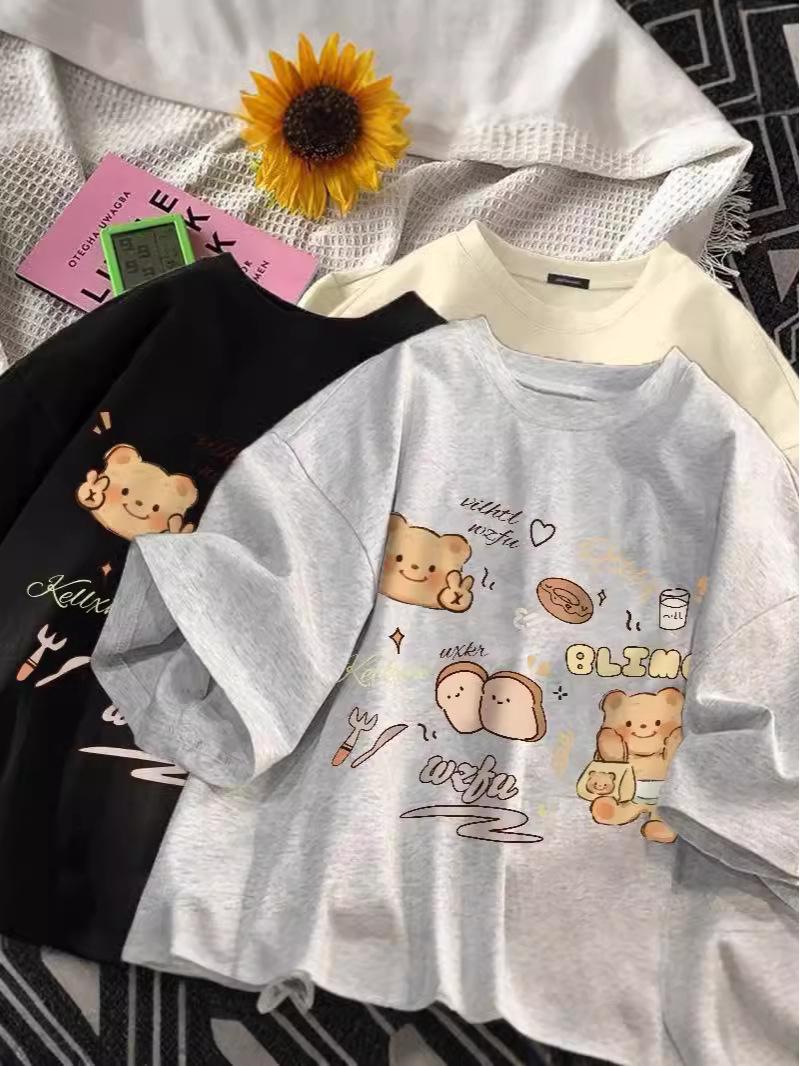 2024 Summer Women s Cartoon Print Round Neck Loose Casual Slimming Plus Size T-shirt Large
2024 Summer Women s Cartoon Print Round Neck Loose Casual Slimming Plus Size T-shirt Large