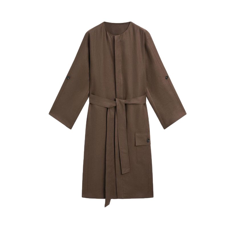 MD Spring/Summer New Arrival Women s Clothing Smart Old Money Style Linen Blended Shirt Shoelace Long Dress 6641530 CHOCOLATE L
MD Spring/Summer New Arrival Women s Clothing Smart Old Money Style Linen Blended Shirt Shoelace Long Dress 6641530 CHOCOLATE L