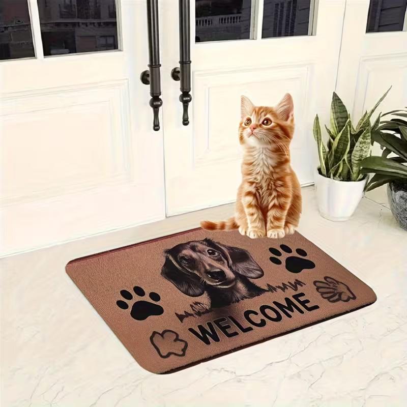 Sausage Dog Carpet with Cute Pet Sausage Dog Soft and Non Slip Indoor Mat Suitable for Bedroom Living Room Kitchen Theme Carpet 40cm x 60cm
Sausage Dog Carpet with Cute Pet Sausage Dog Soft and Non Slip Indoor Mat Suitable for Bedroom Living Room Kitchen Theme Carpet 40cm x 60cm