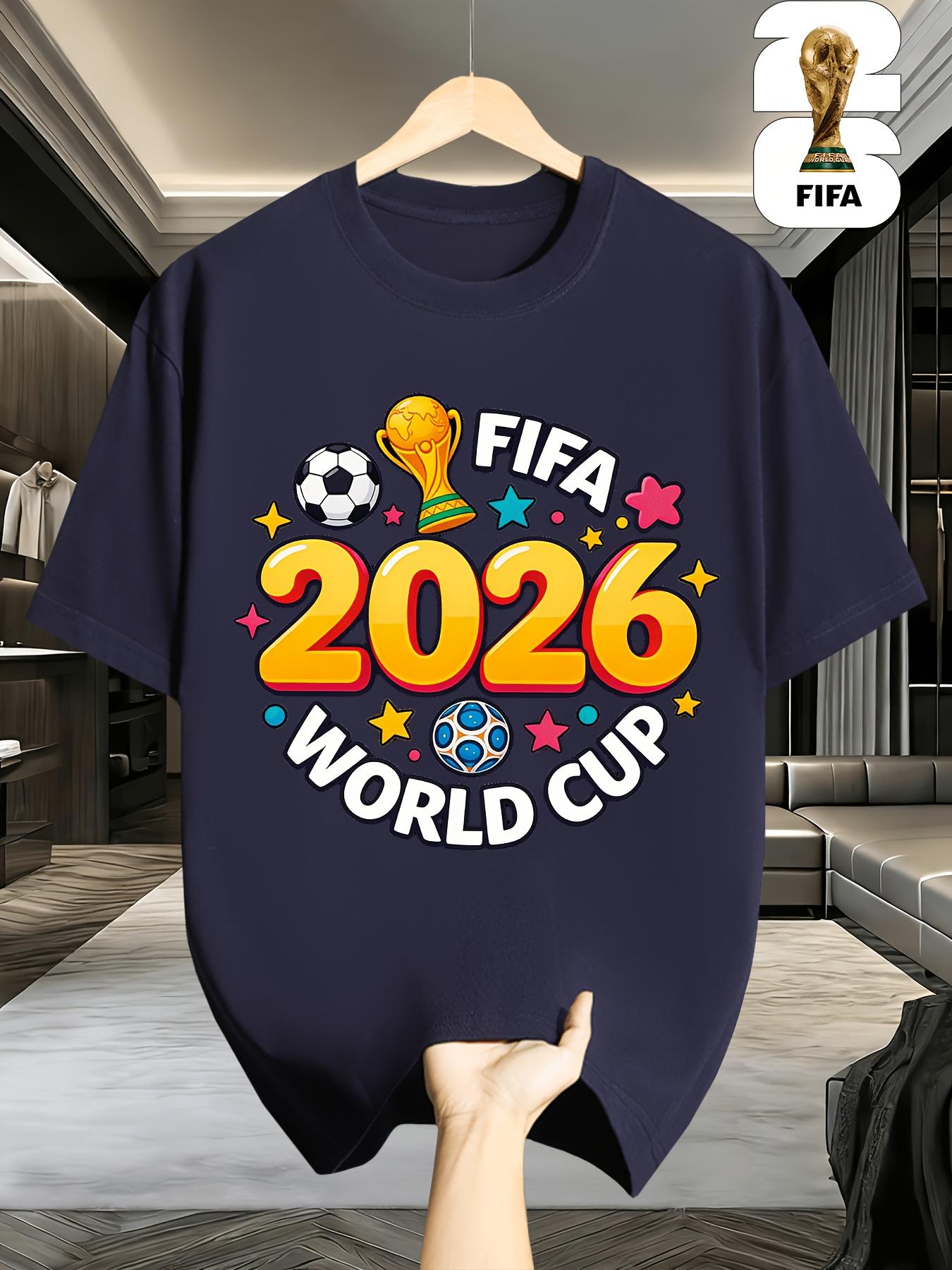 Футболка с quirky геометрическим принтом, посвященная Кубку мира FIFA 2026 в США/Канаде, универсальная мужская футболка с круглым вырезом, отличный подарок для футбольных фанатов S
Футболка с quirky геометрическим принтом, посвященная Кубку мира FIFA 2026 в США/Канаде, универсальная мужская футболка с круглым вырезом, отличный подарок для футбольных фанатов S