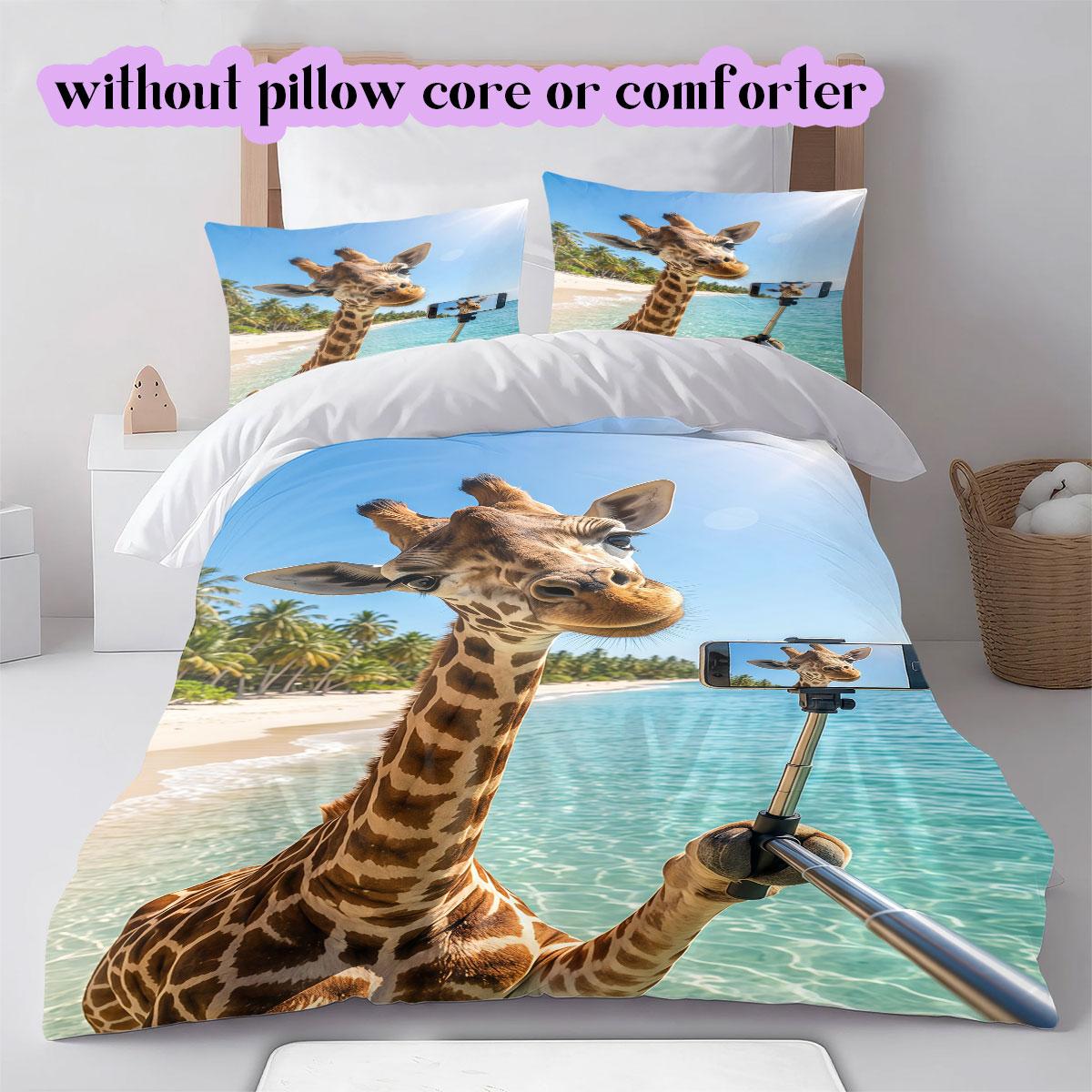 Animal Beach Vacation Pattern Bedding,Quilt Set Quilt Cover Pillowcase Home Birthday Gift (1*duvet cover+2*pillowcase,without core) 135x200cm
Animal Beach Vacation Pattern Bedding,Quilt Set Quilt Cover Pillowcase Home Birthday Gift (1*duvet cover+2*pillowcase,without core) 135x200cm