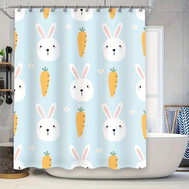 Blue Rabbit Carrot Shower Curtain Cute Cartoon Printed Bath Tassel Backdrop Decor For Bathroom Free Shipping! (156 X 183Cm) W60H190(CM)-1 Pcs
Blue Rabbit Carrot Shower Curtain Cute Cartoon Printed Bath Tassel Backdrop Decor For Bathroom Free Shipping! (156 X 183Cm) W60H190(CM)-1 Pcs